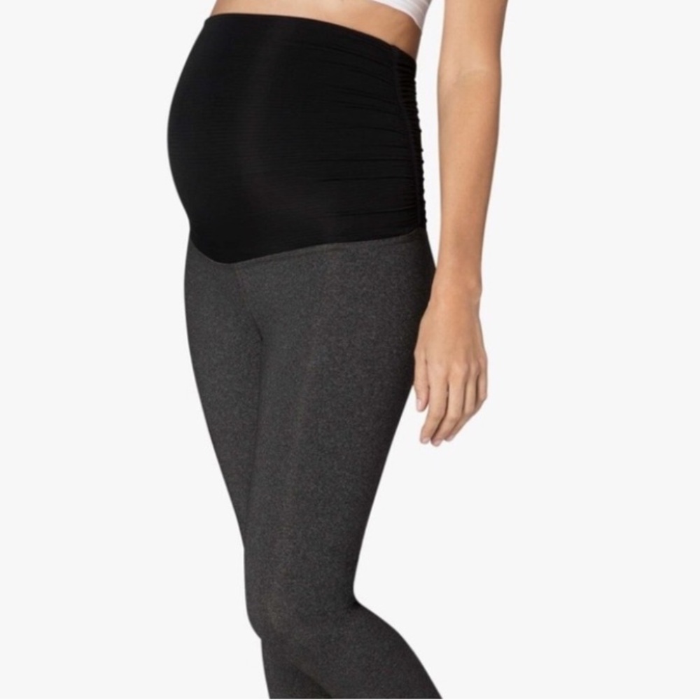 Beyond The Bump Beyond Yoga "Love The Bump" Maternity Capri Leggings